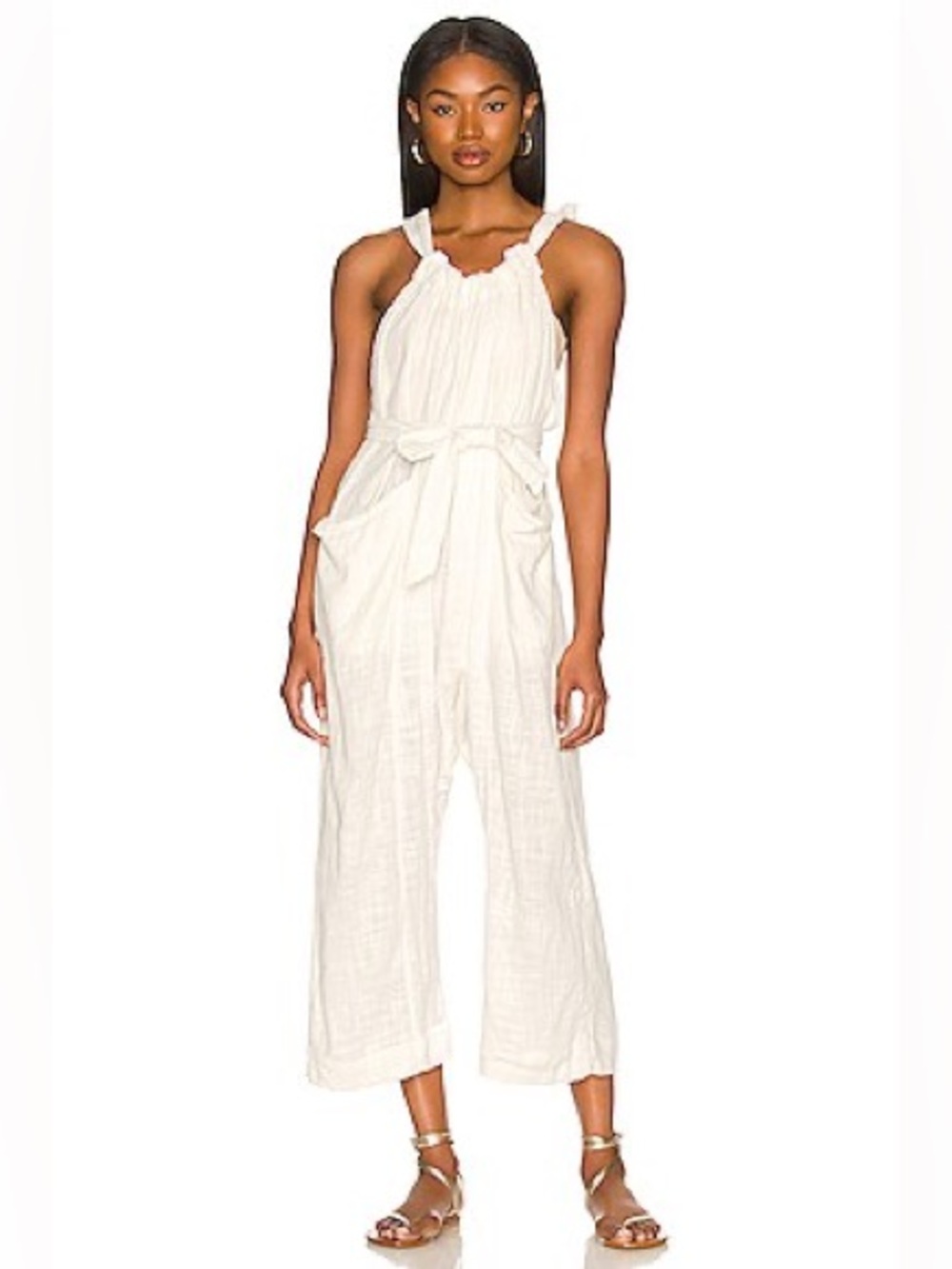 Free People Henriette One Piece Jumpsuit in ivory
